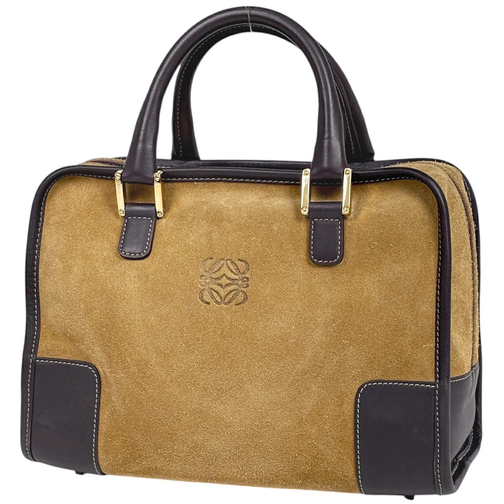 Loewe Amazona handbag suede brown